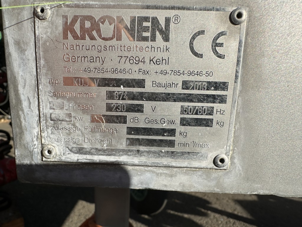 Kronen KUJ V Резательная машина