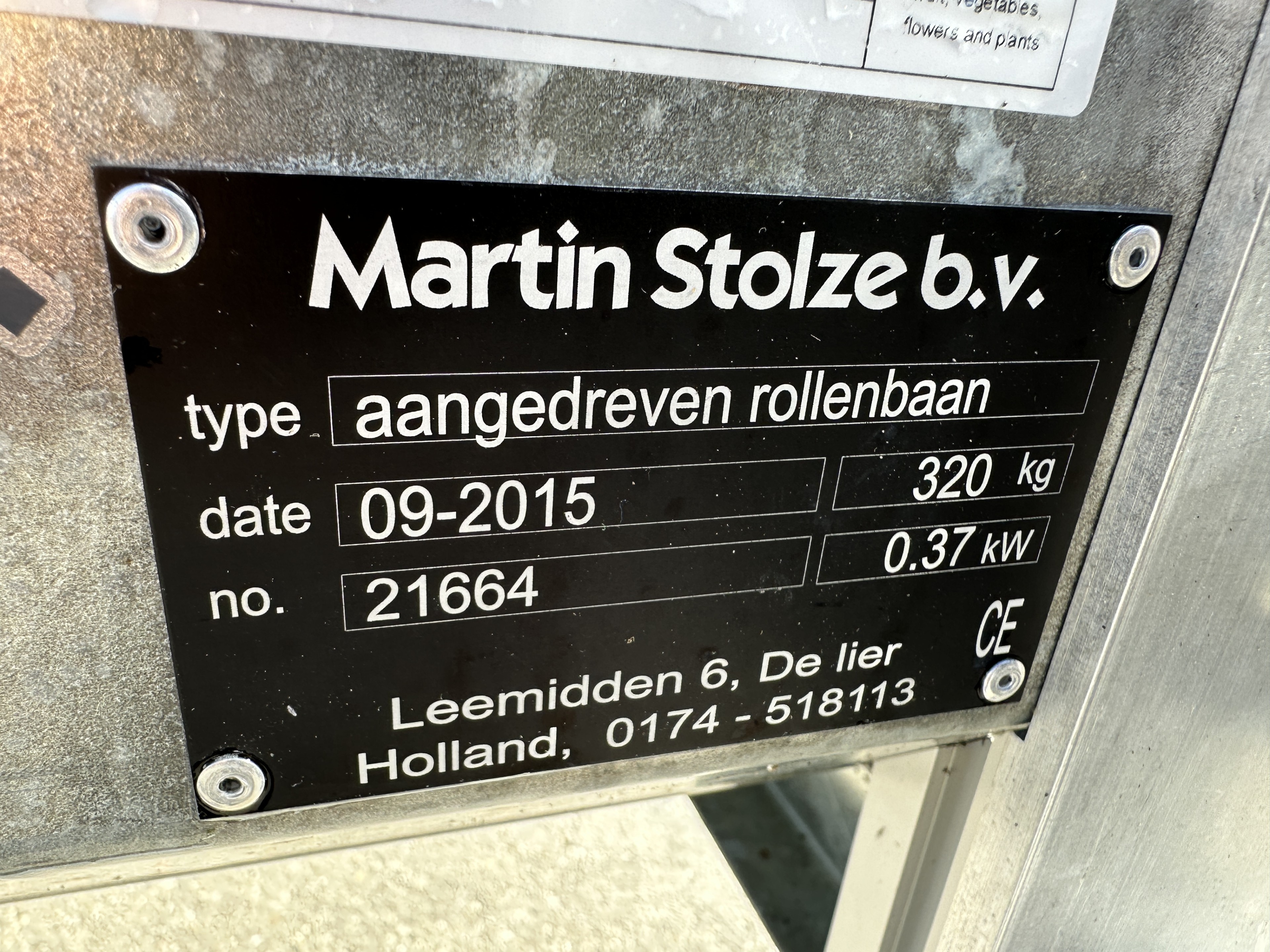 Martin Stolze Валковый инспекционный конвейер 250 x 100 см