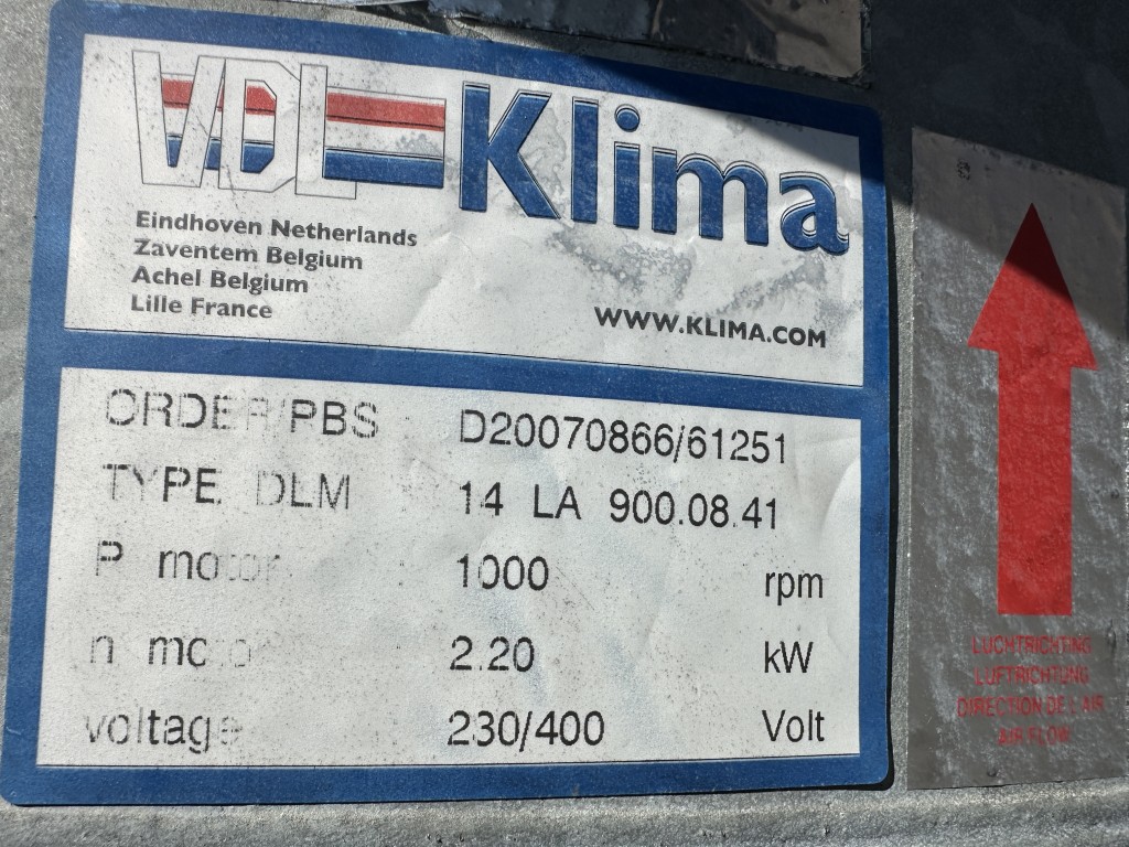Klima DLM 14La Вентилятор 2,2 кВт