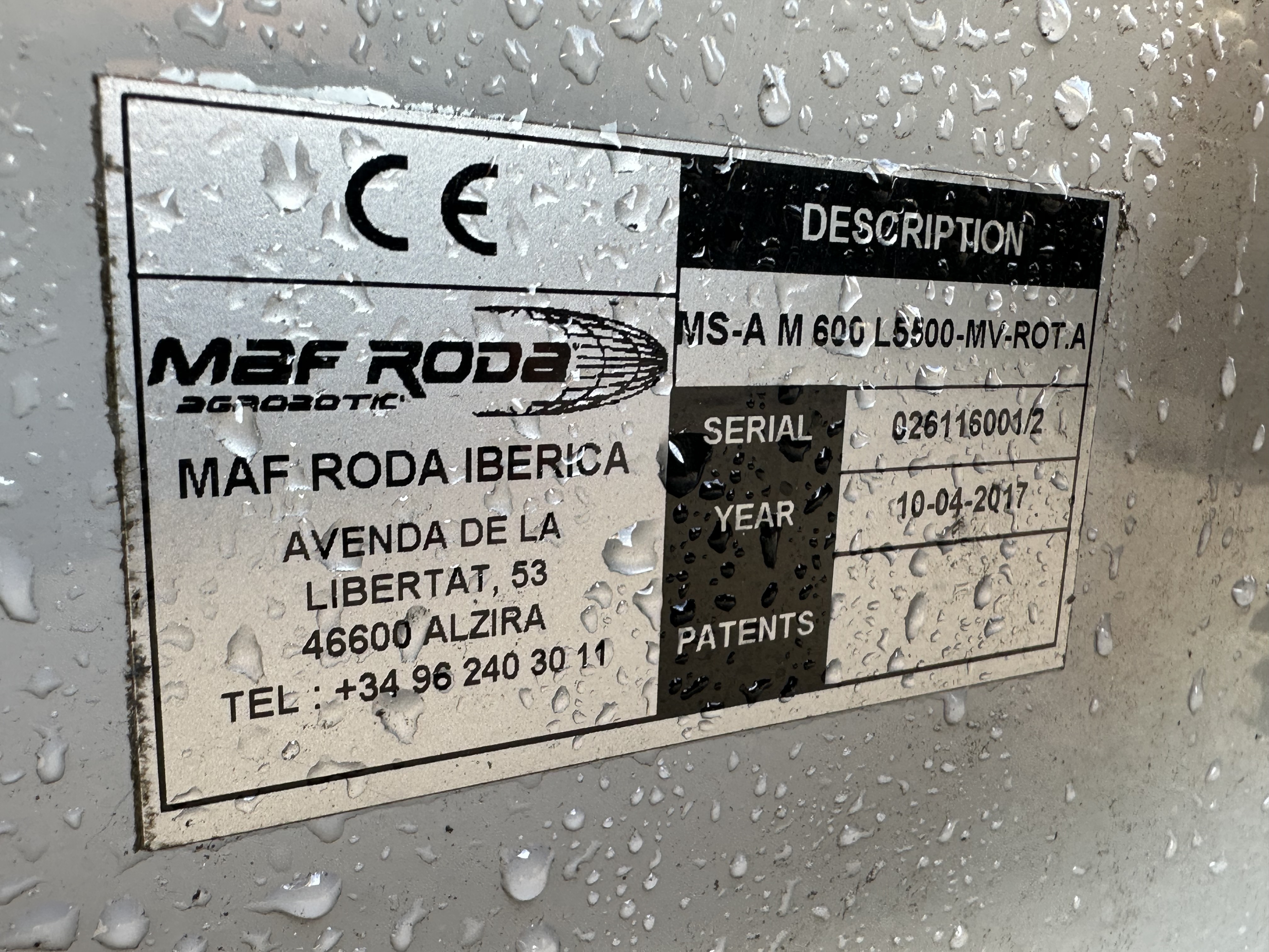Роликовый инспекционный конвейер Maf Roda 550 x 58 см