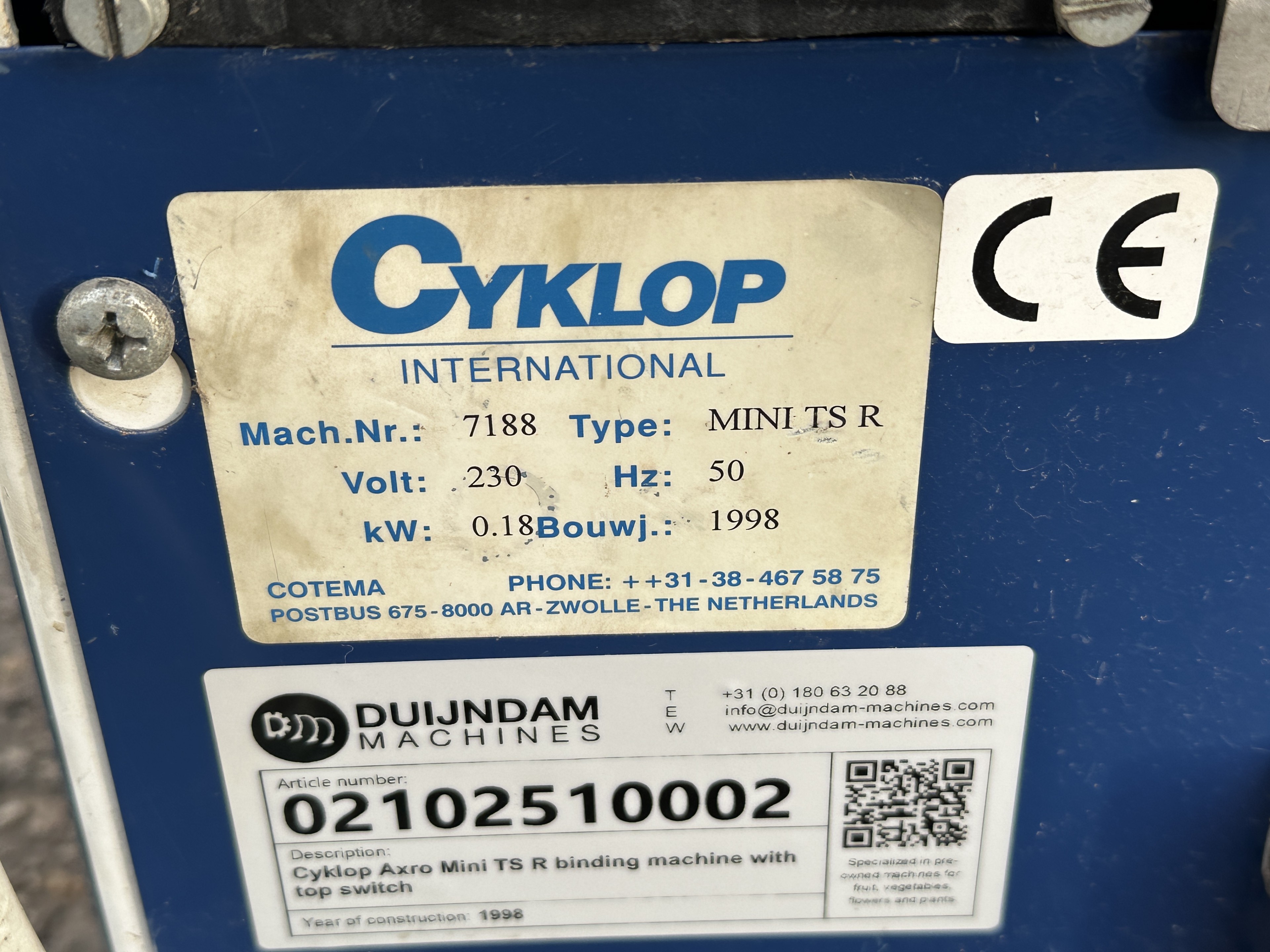 Cyklop Axro Mini TS R Переплетная машина