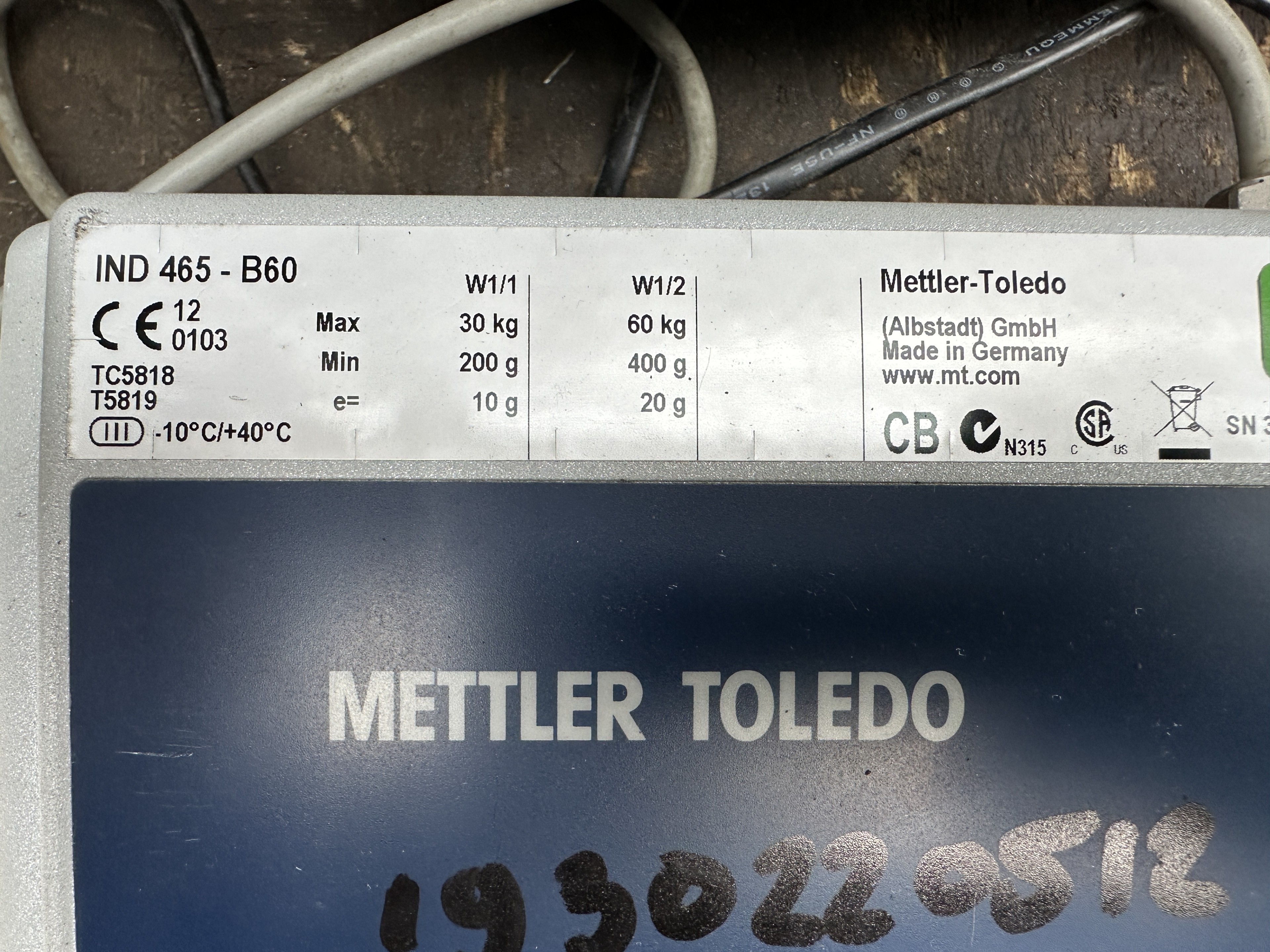 Mettler IND 465-B60 Весовой дозатор