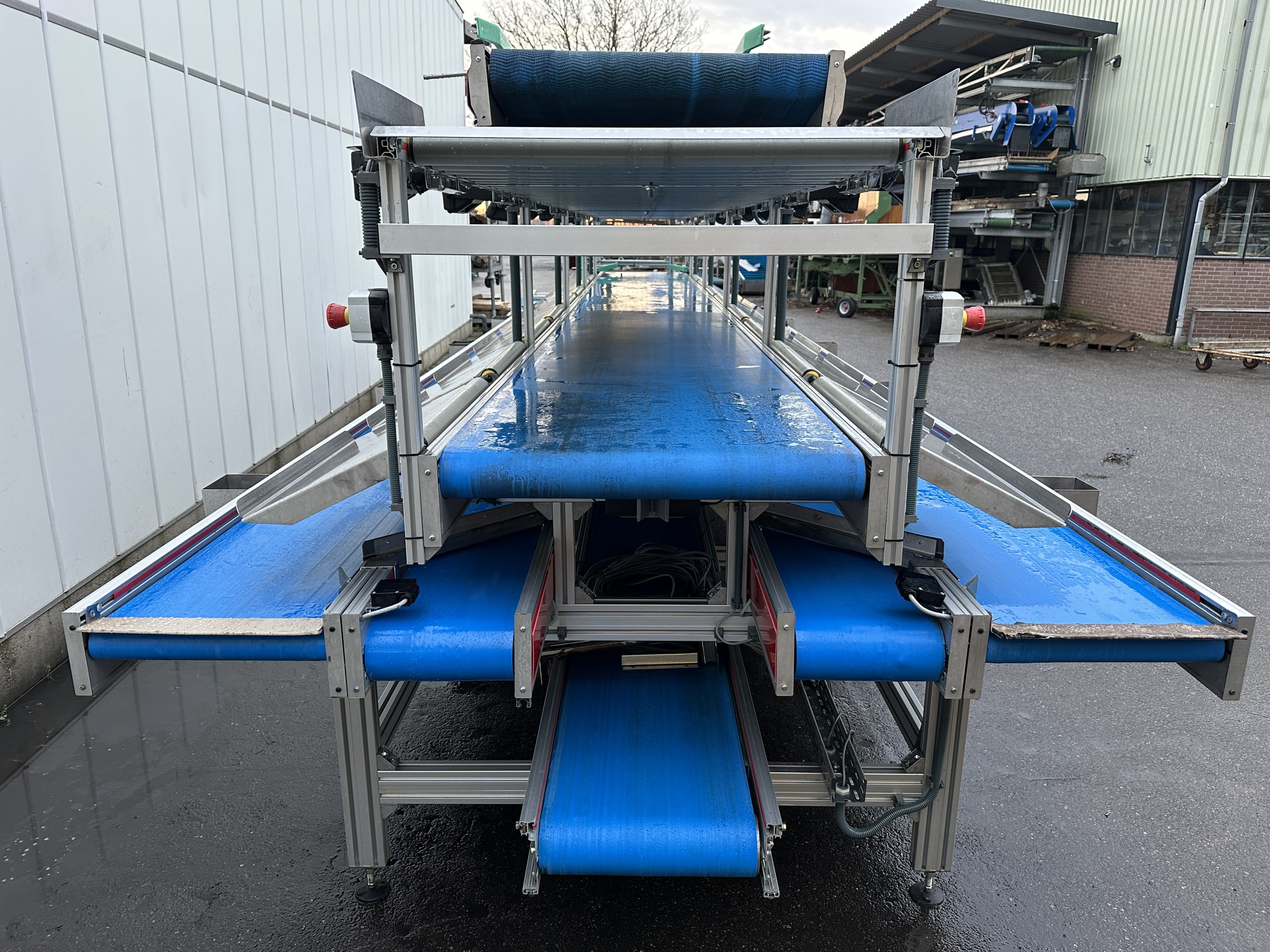 Stas Combi двойной упаковочный конвейер с 16 весами