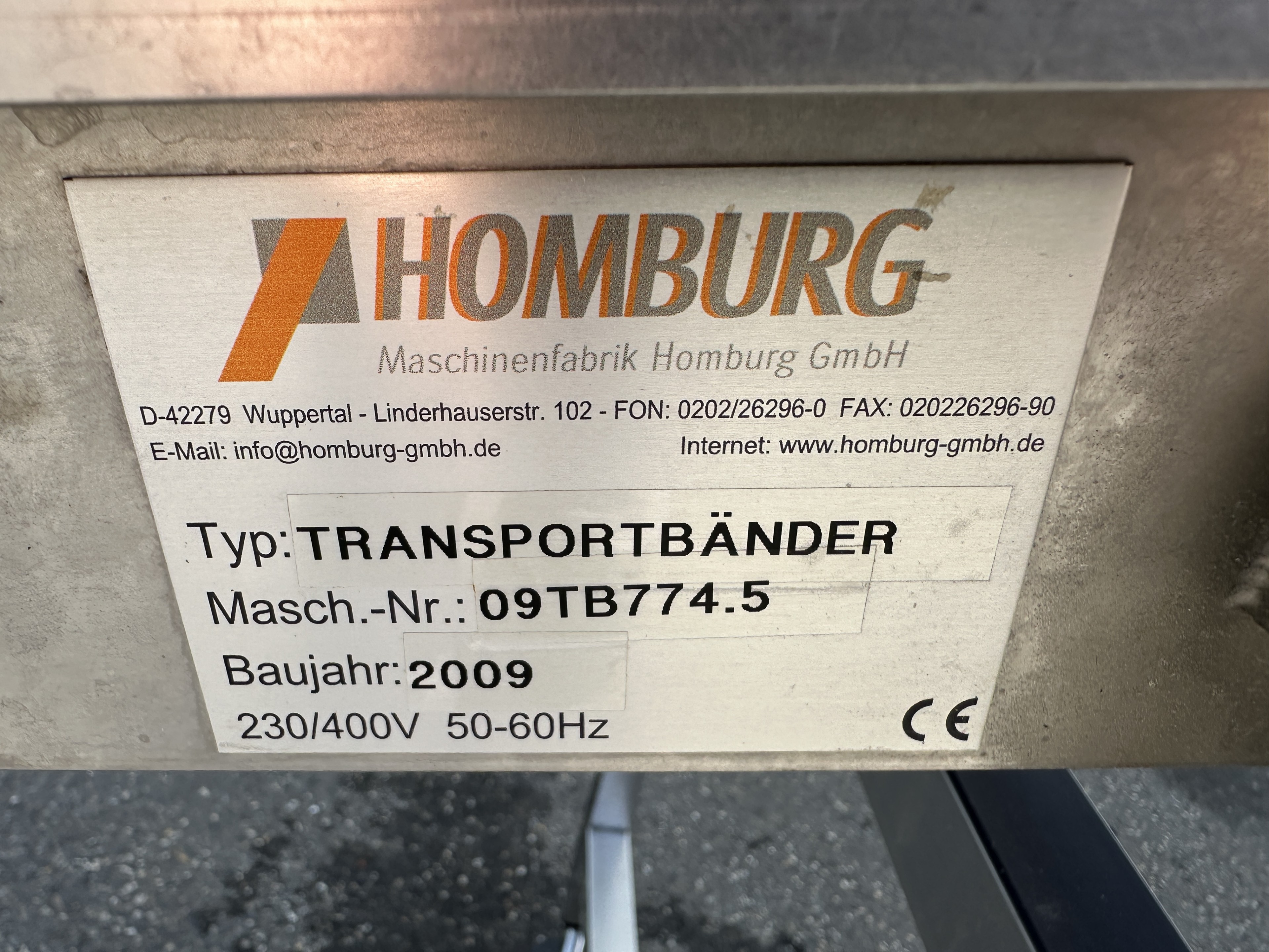 Homburg Элеваторный конвейер 230 х 50 см