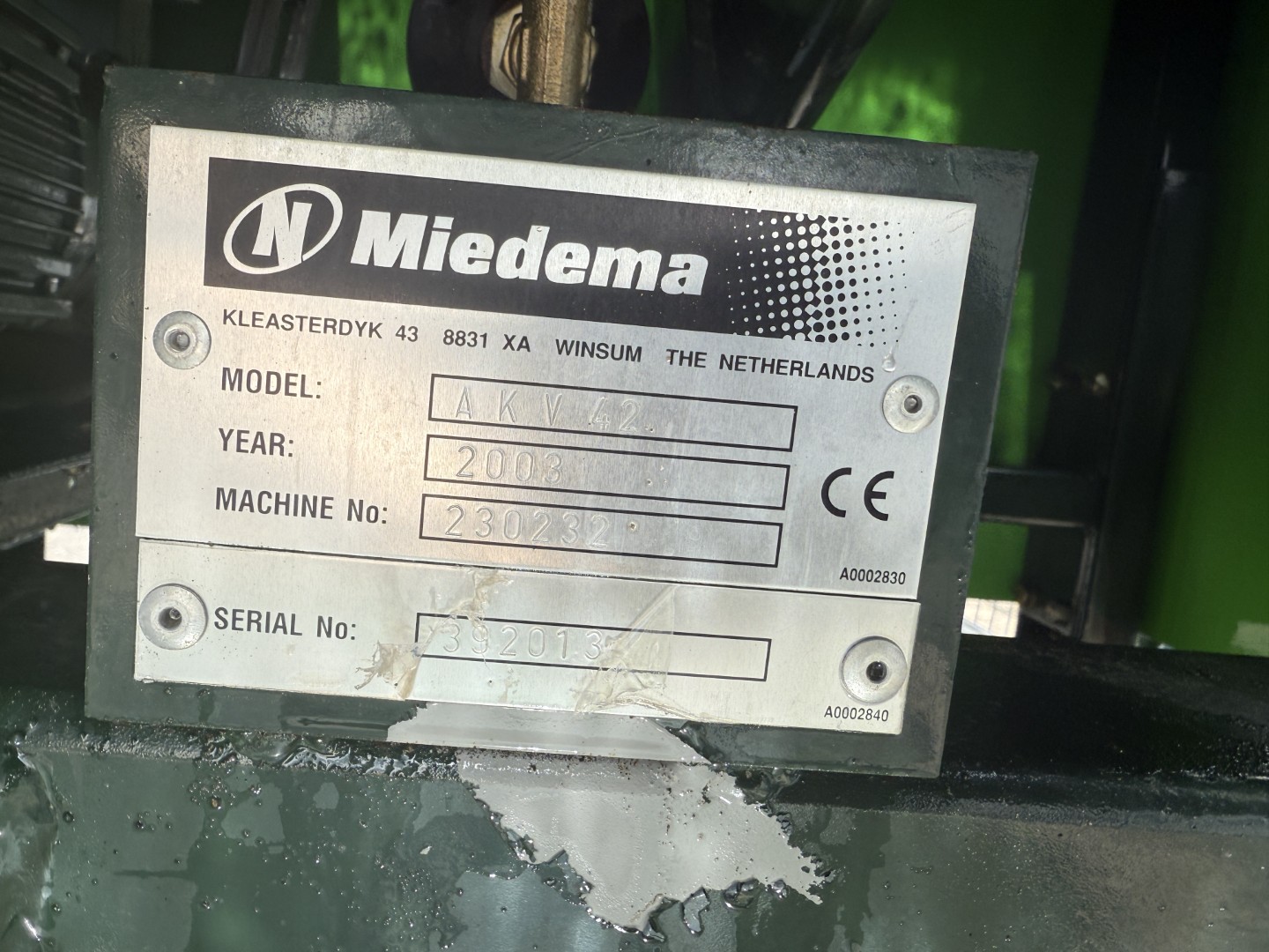 Miedema AKV42 Наполнитель контейнеров с подающим конвейером