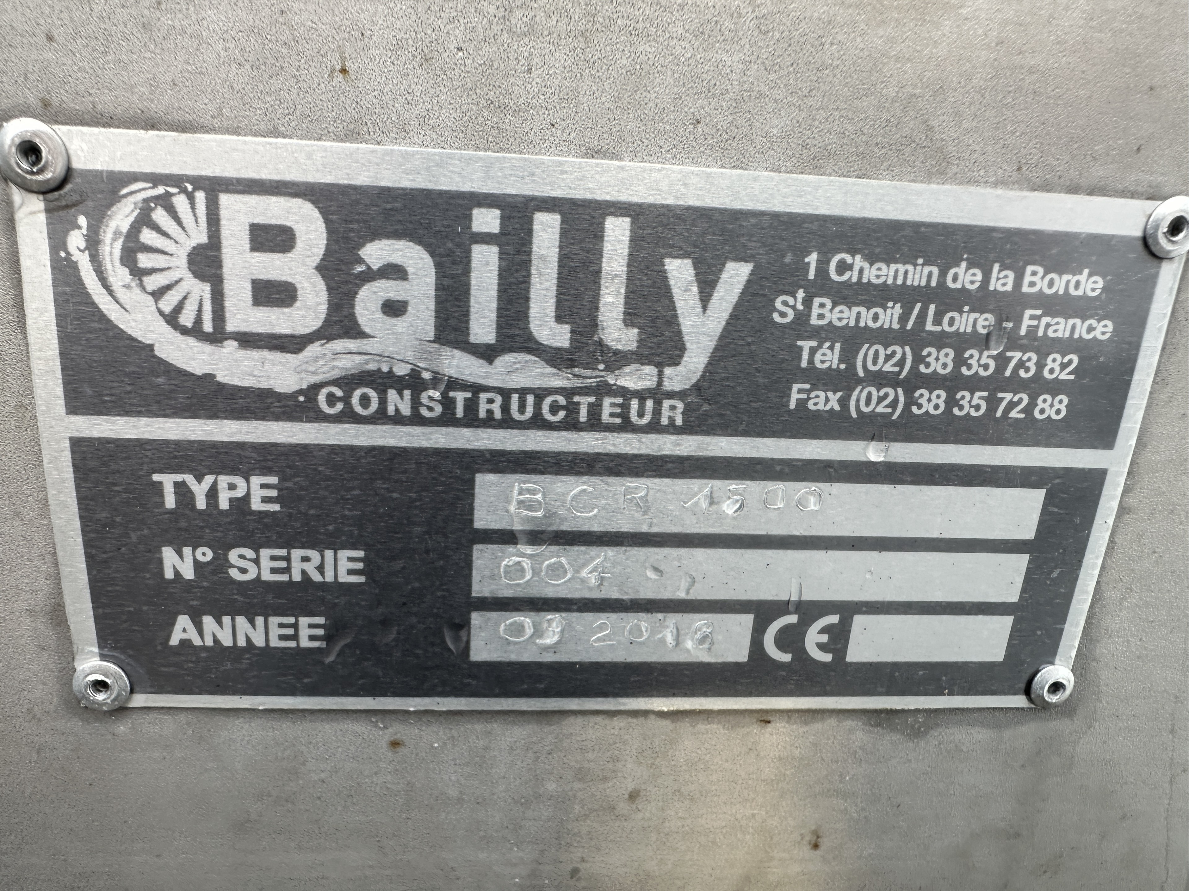 Bailly BCR 1500 Полировальная машина для корневого сельдерея