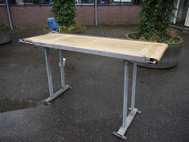 плоский конвейер 195 x 60 см из нержавеющей стали
