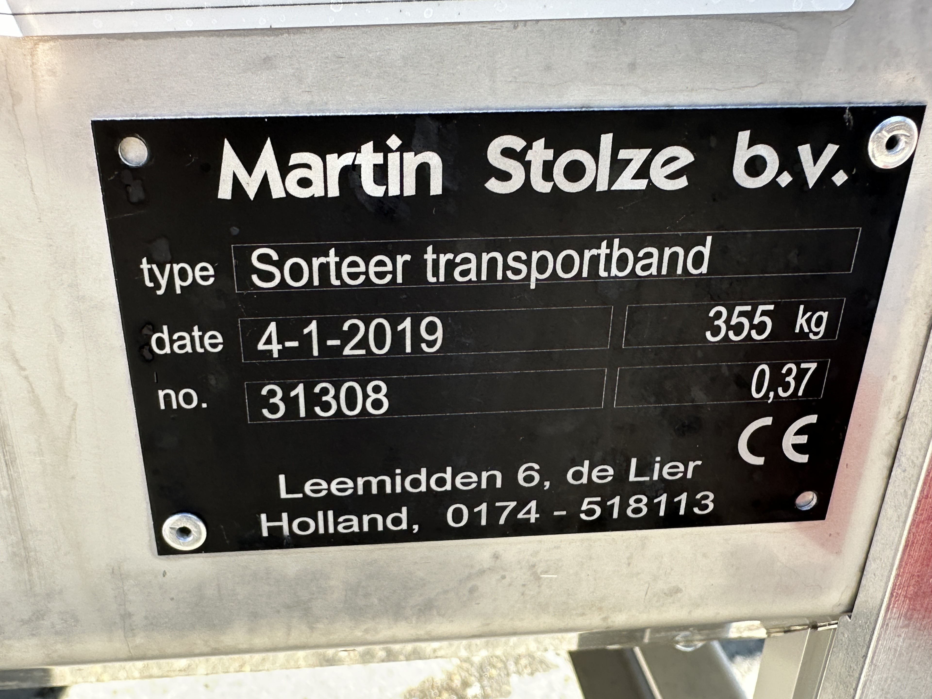 Martin Stolze Валковый инспекционный конвейер 250 х 100 см