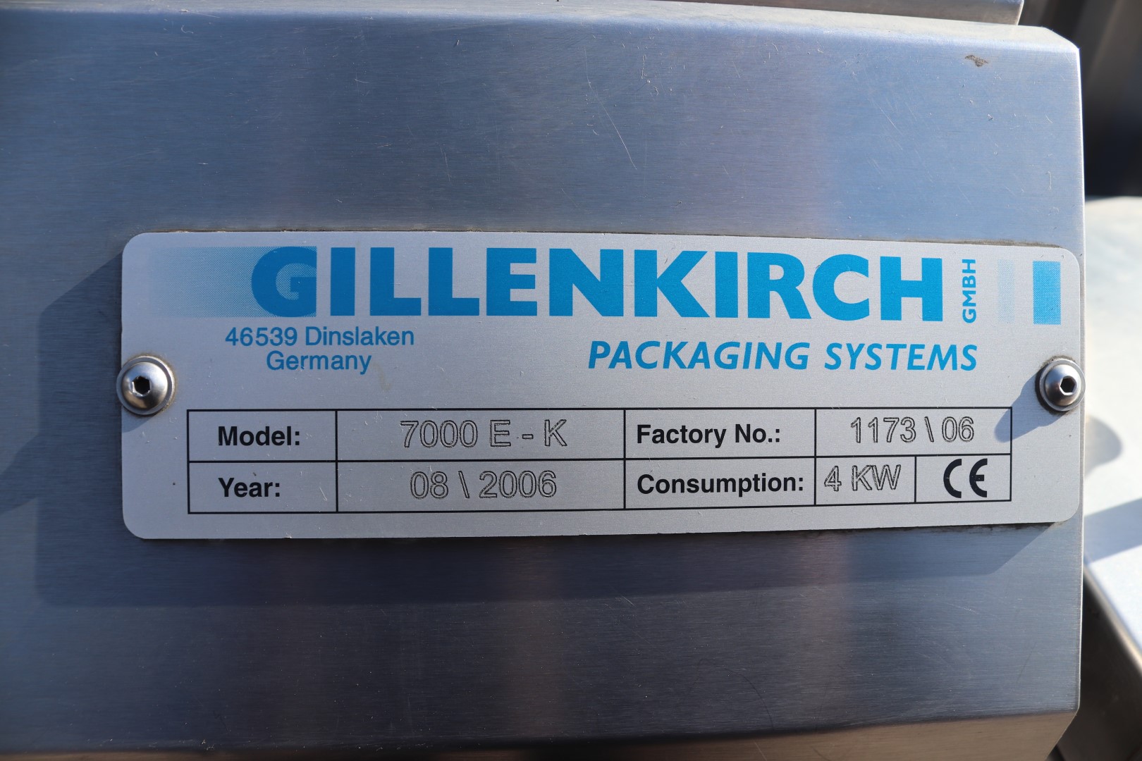 ������ ��� ���������� ������� Gillenkirch 7000 EK ��� ������ � �������