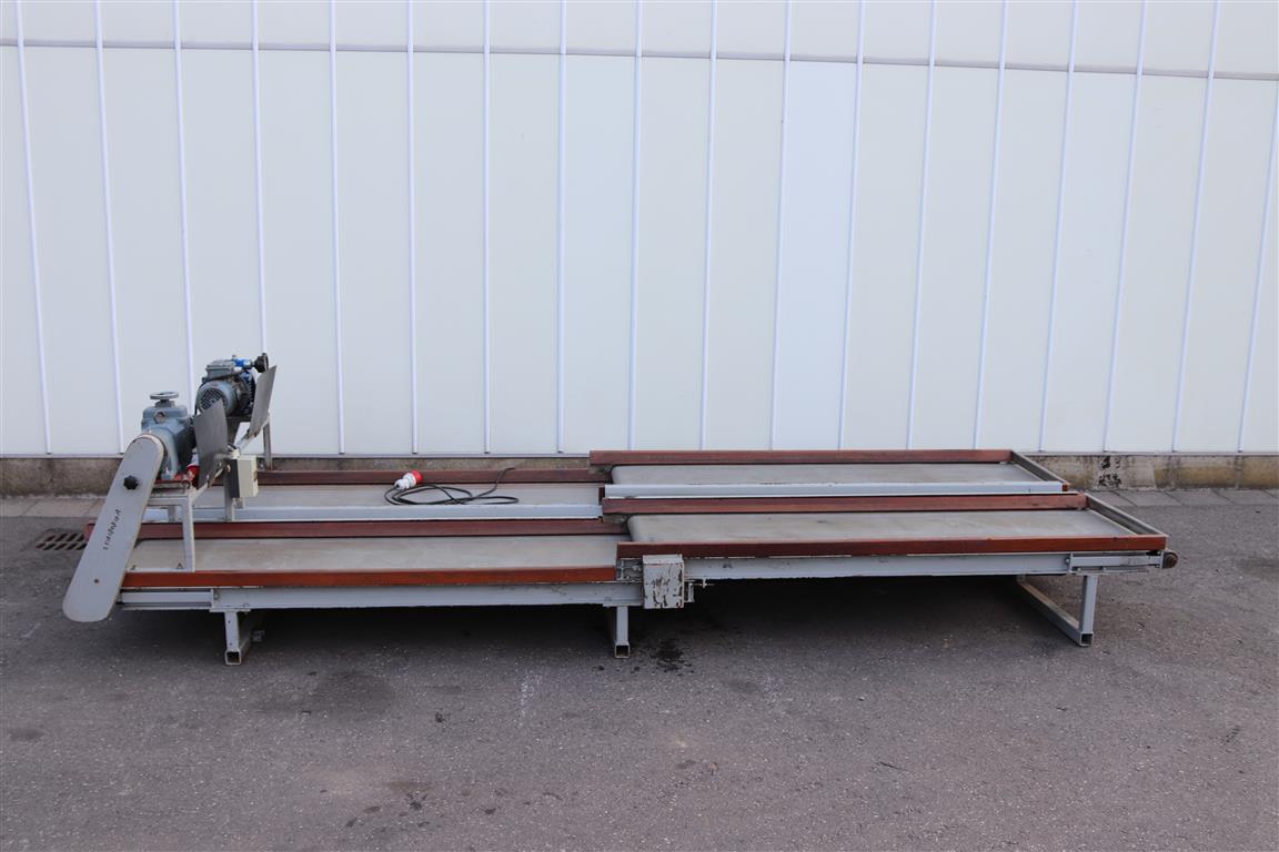 Двойной осмотр конвейера 380 см x 60 см
