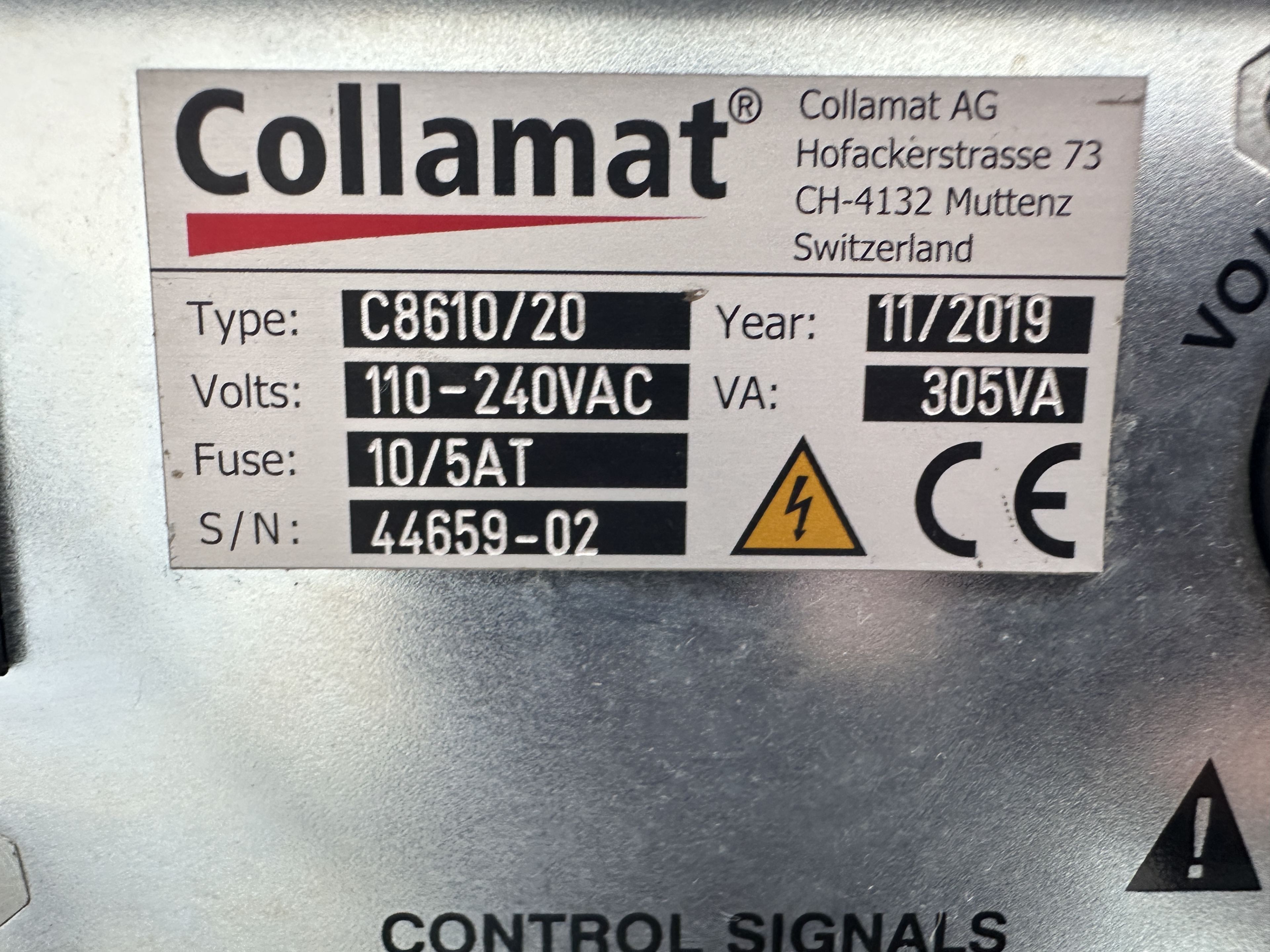 Collamat 8600 ������������� ������ ������� � ������ ������ � ���������� � ������� ����������� �����