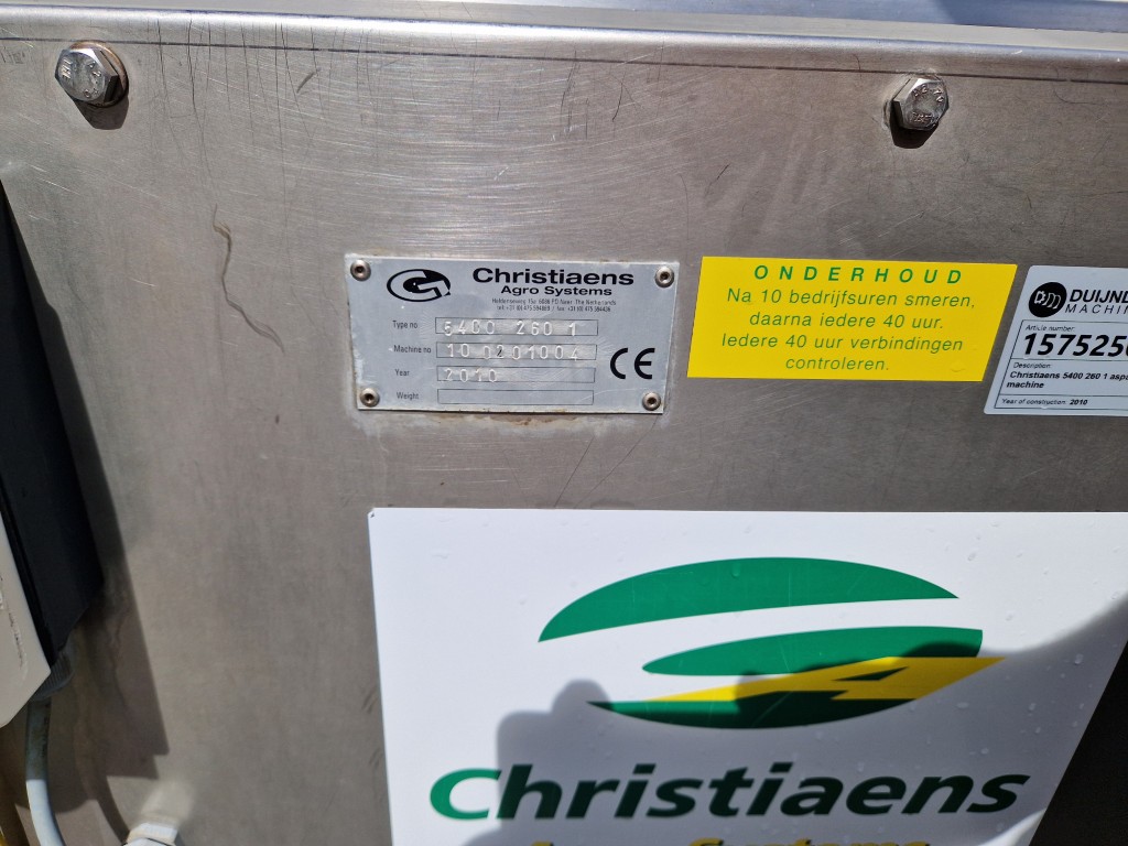 Christiaens 5400 260 1 Машина для мытья и обрезки спаржи