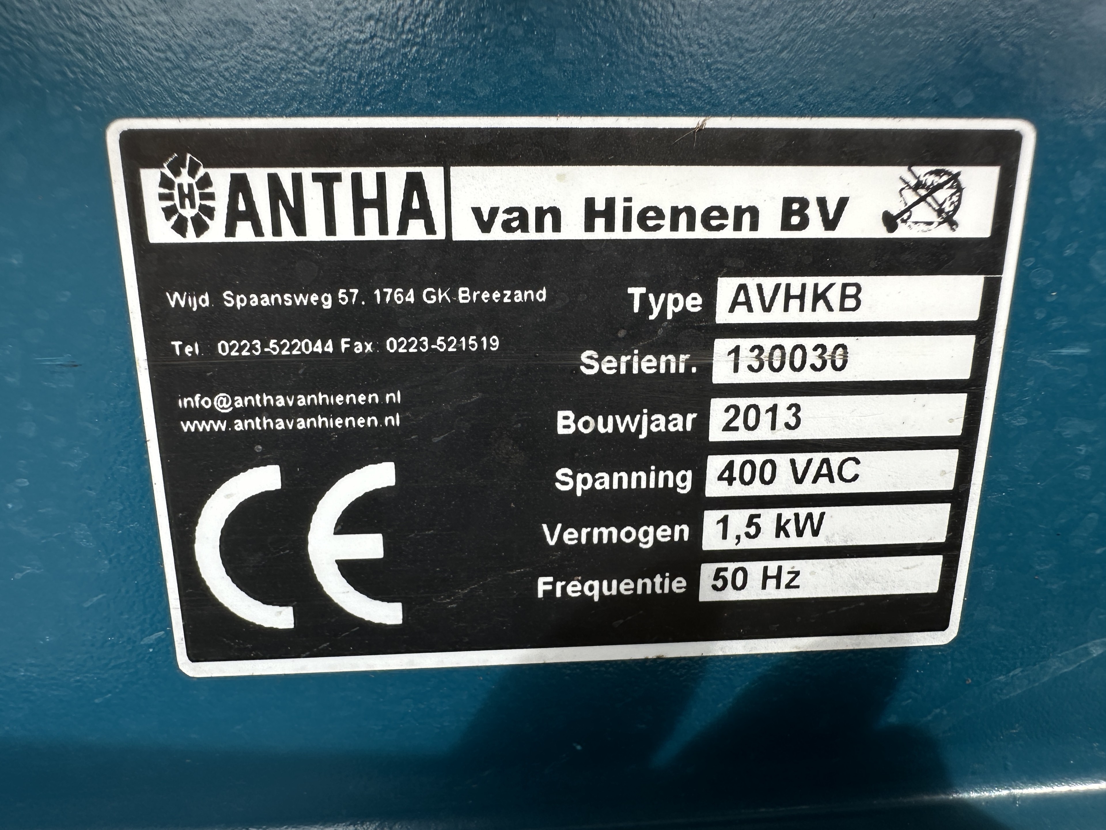 AVH - Antha Van Hienen AVHKB Дозирующий бункер 350 x 120 см