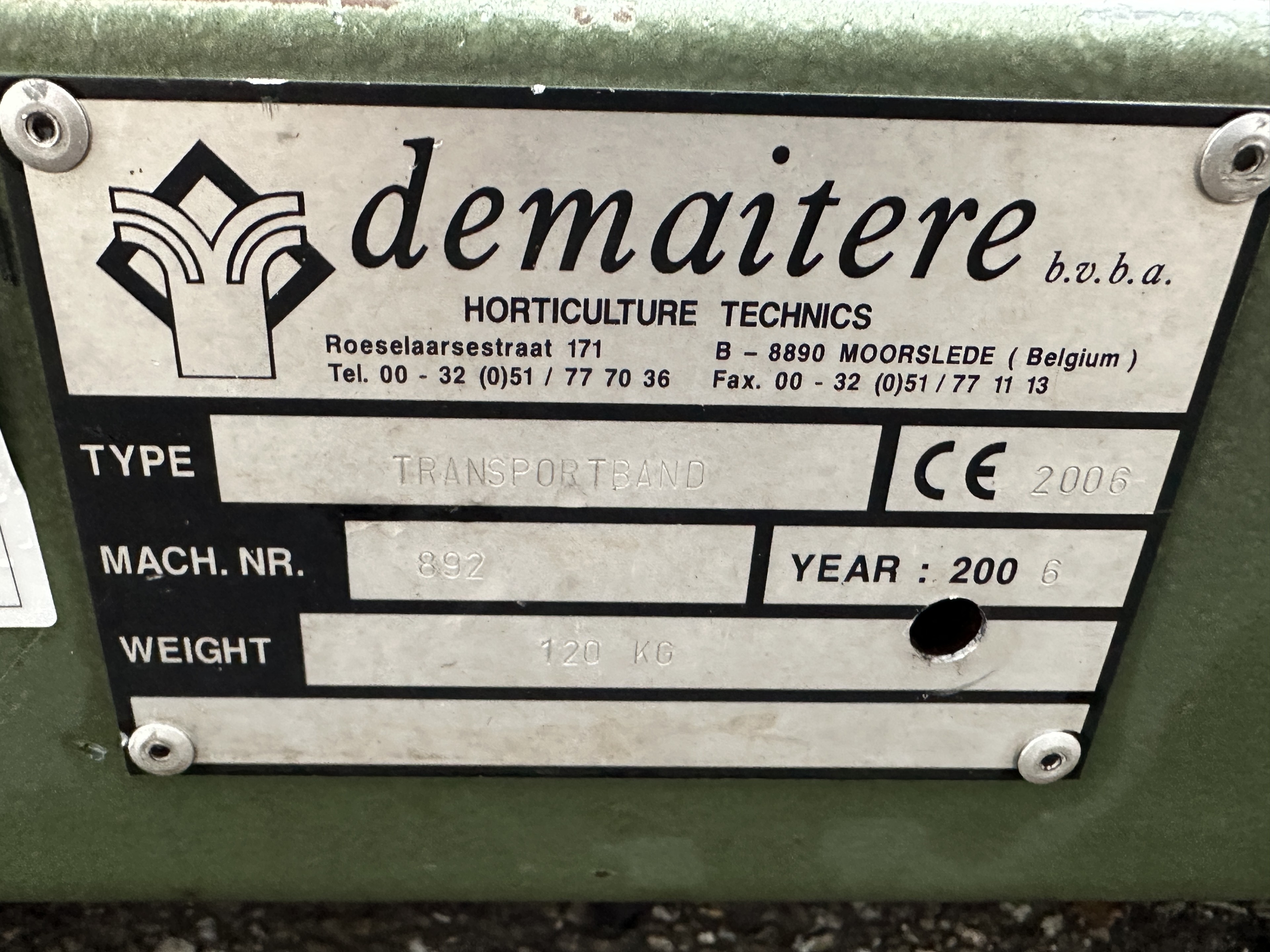 Demtec конвейер 150 x 41 см, с регулируемой скоростью