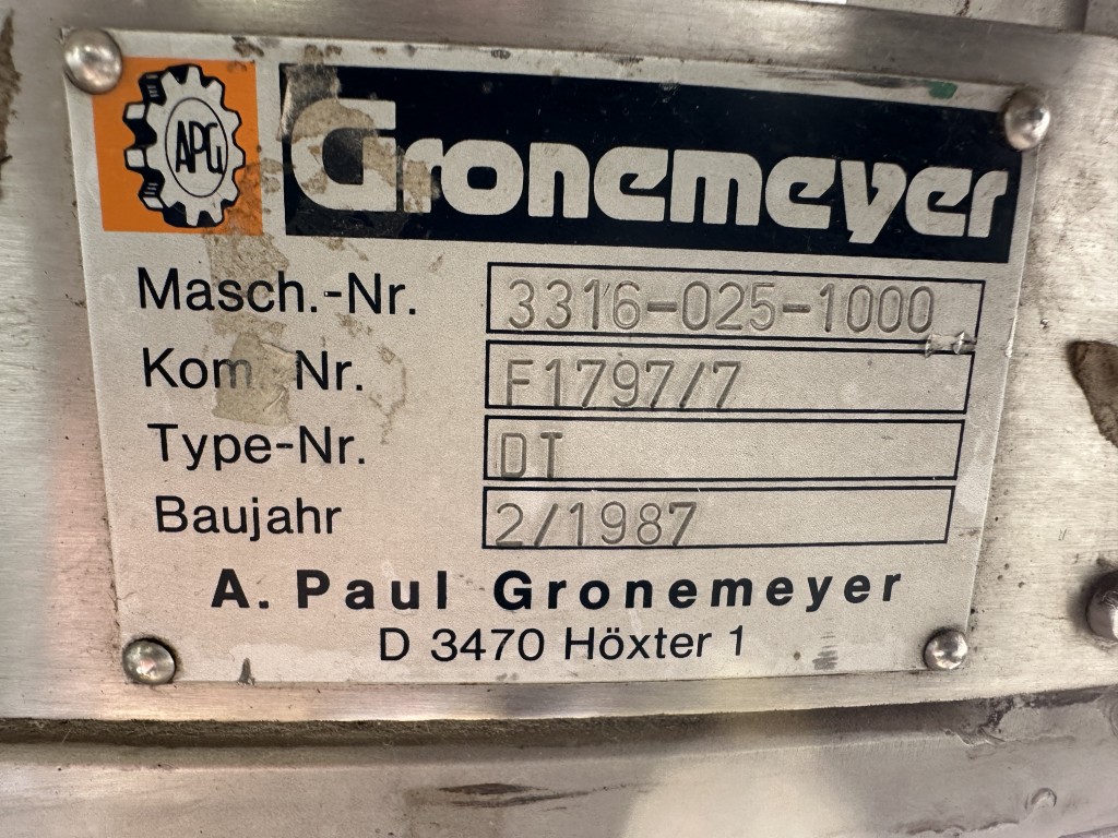 Gronemeyer Поворотные столы нержавеющая сталь 150 см