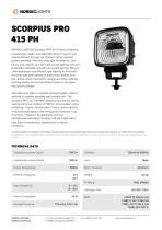������������ ��������� SCORPIUS PRO 415 PH ����������� ��� ������������ �������������