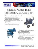 ����������� ������ ��� ������� BT-14 Single Plant Belt Thresher ��� ������ ��� ������� ������� ��� �����