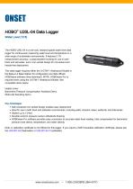 ����������� ������ ��� ��������� ����������� HOBO U20L-04 ��������������� �������� ������ ���� � �������� �� ������������