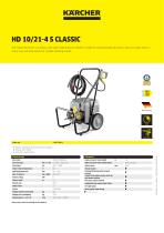 ���������� ��� ������� ��������� �������� ����� HD 10/21-4 S CLASSIC