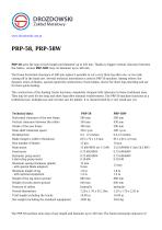 ��������� �������� PRP-58, PRP-58W ������������ ������������ � ��������� ����������