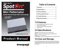 ������ ��� �������� ���������� ��� ������� ��� ���������� SPOTON� MINI-PATTERNATOR �����������